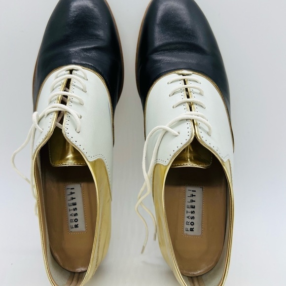 FRATELLI ROSSETTI WOMENS FLAT LACE UP LEATHER SHOES SIZE 8 - Picture 5 of 15